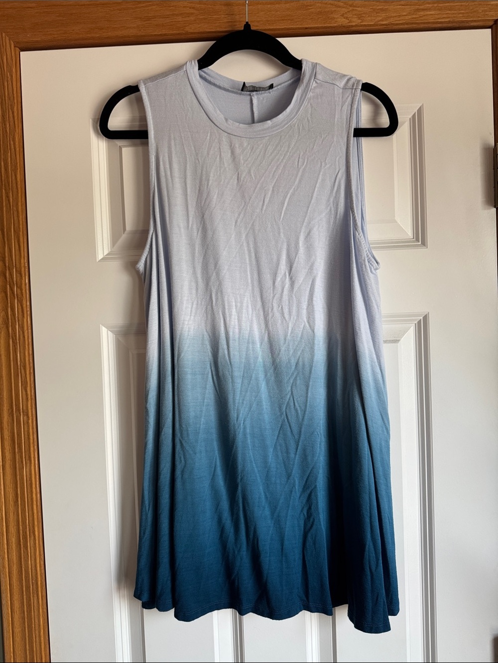 EUC Lane Bryant gray blue ombré swing tank top size 18/20